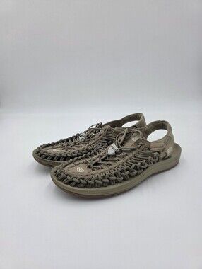 KEEN UNEEK Men's Sandals - Taupe/Olive Outdoor Shoes Size 11.